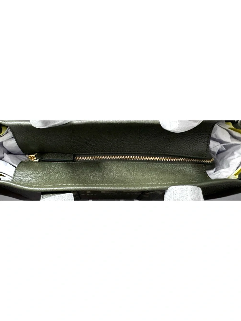 MARC JACOBS Medium Leather Tote Bag, FOREST GREEN - Picture 6 of 14